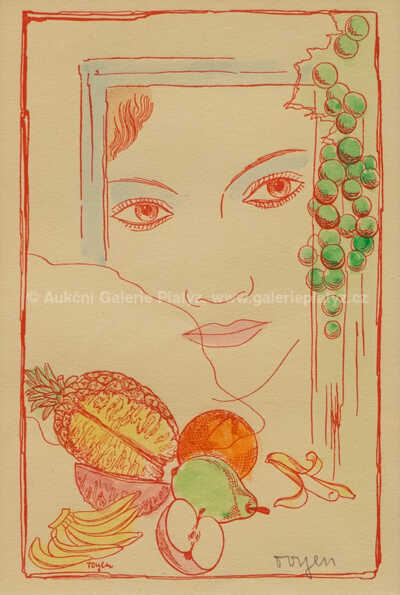  / Dívka a ovoce / Marie Čermínová - Toyen