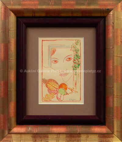 Marie Čermínová - Toyen - Dívka a ovoce