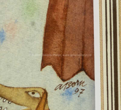  / Doktorská scéna z Commedia dell arte / Adolf Born