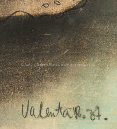  / Dívka s vázou / Rudolf Valenta