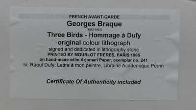  / Tři ptáci / Georges Braque