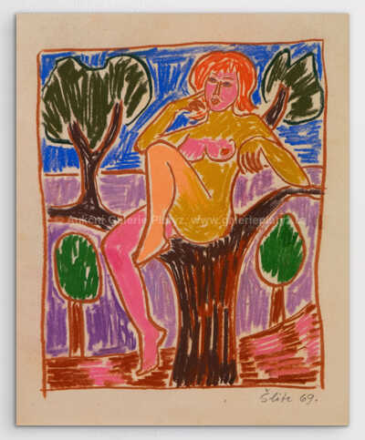 Jiří Šlitr - Akt na stromě