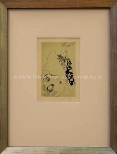 Marie Čermínová - Toyen - Zasněná dívka s růží