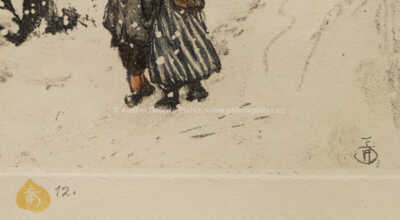  / Venkovská silnice v zimě / František Tavík Šimon