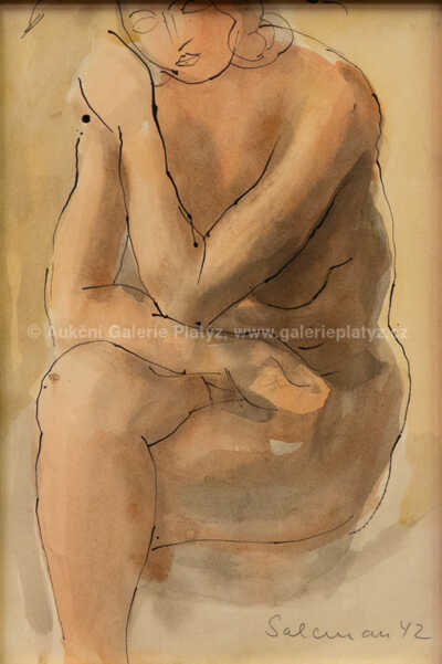  / Sedící akt / Martin Salcman
