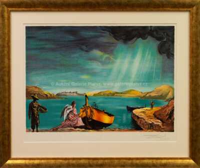 Salvador Dalí - Anděl v zálivu Lligat