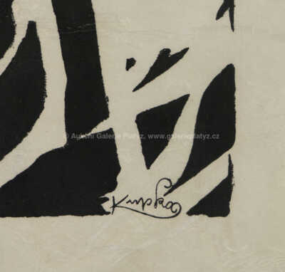  / Bílé rytmy na černém / František Kupka