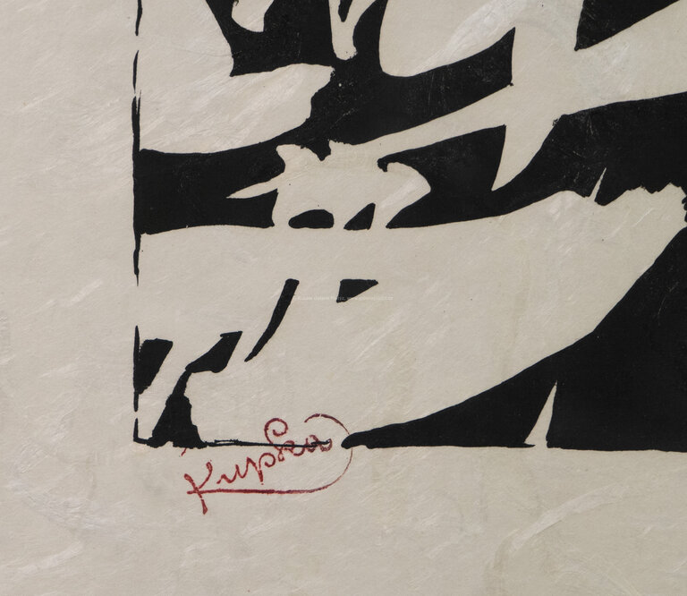  / Bílé rytmy na černém / František Kupka