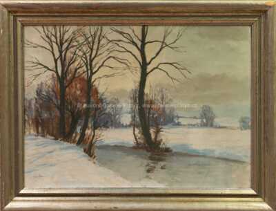 Gustav Macoun - Zima nad řekou