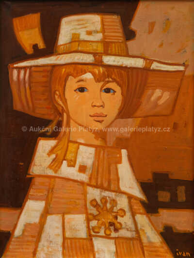  / Dívka v bílém klobouku / Ivan Sedliský