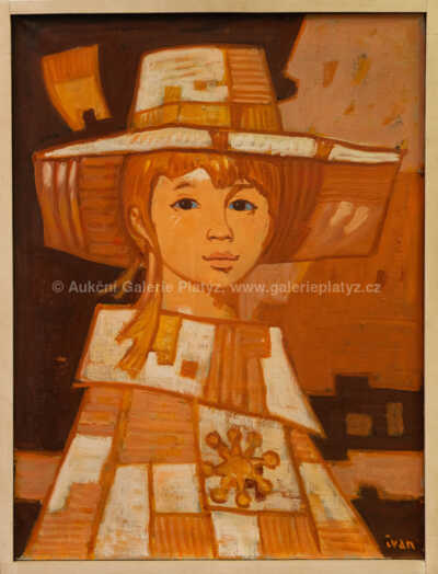 Ivan Sedliský - Dívka v bílém klobouku