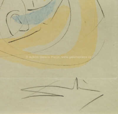  / Eliáš (Helios) ve svém ohnivém kočáře / Salvador Dalí