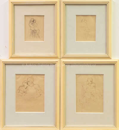 Antonín Procházka - Konvolut čtyř kreseb