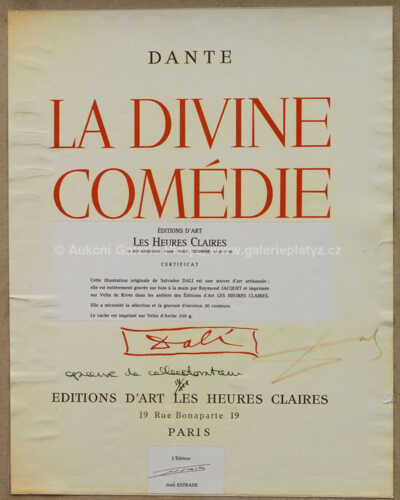  / Božská komedie, zpět 8 - Nejvyšší krása Beatrice / Salvador Dalí