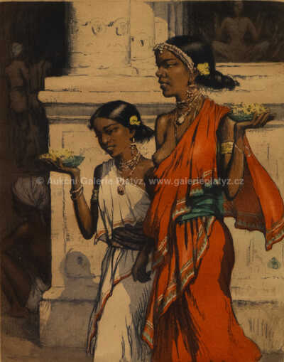  / Indické dívky, Ceylon / František Tavík Šimon