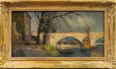 Karel Hodr - Podzim pod Karlovým mostem