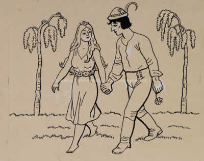  / Student a Rusalka / Josef Lada