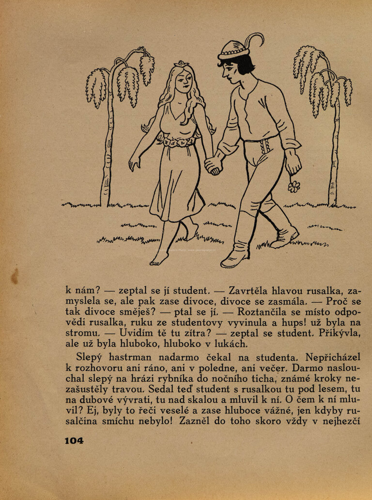  / Student a Rusalka / Josef Lada