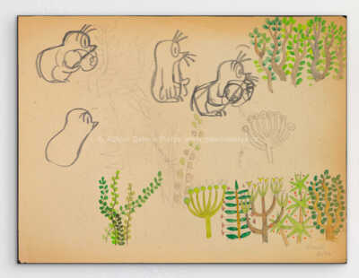 Zdeněk Miler - Studie krtka a přesliček