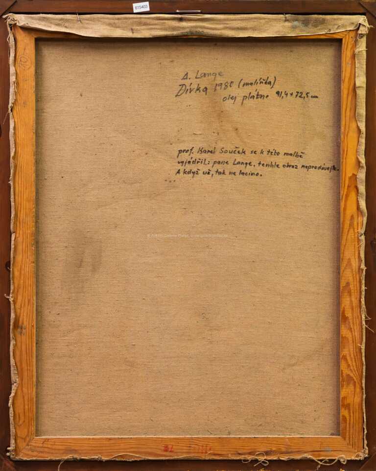  / Dívka (malířka) / Adolf Lange