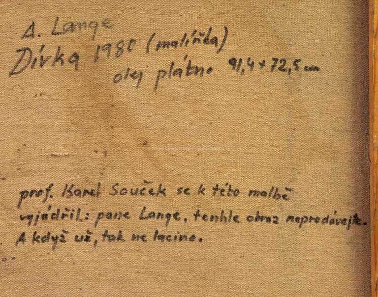  / Dívka (malířka) / Adolf Lange