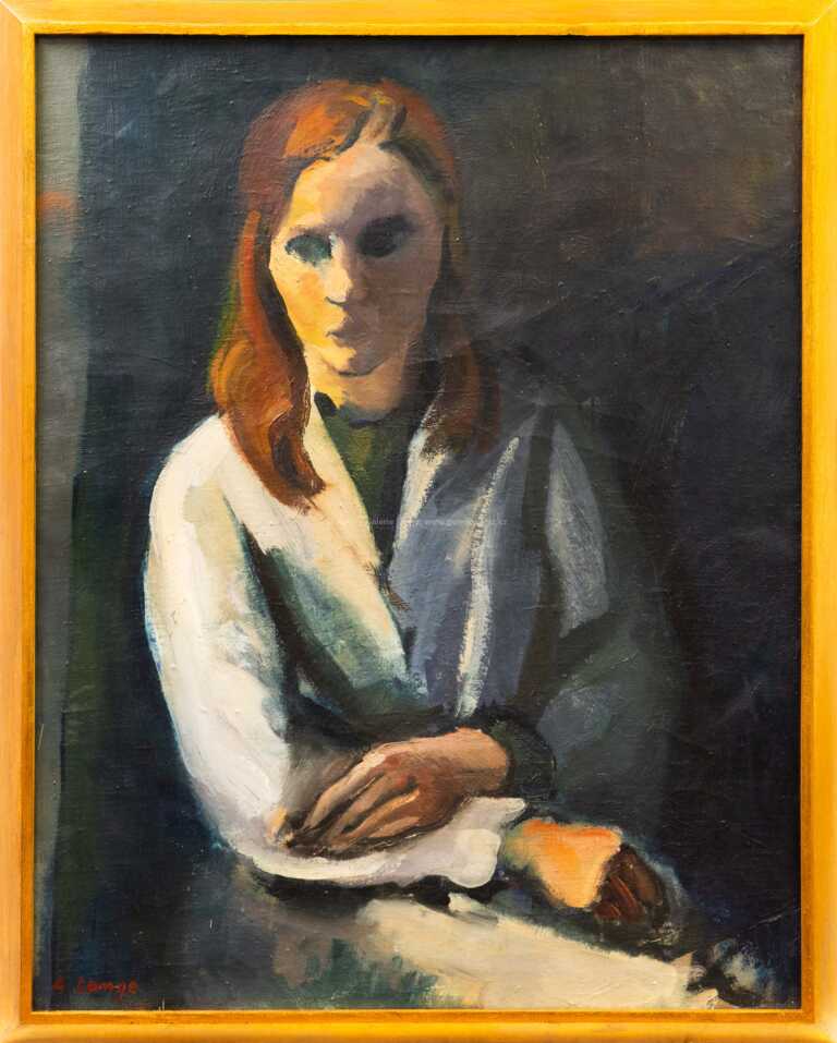 Adolf Lange - Dívka (malířka)