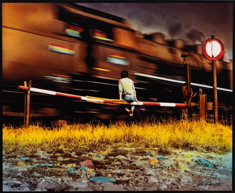  / Kniha Saudek - limitované vydání monografie s fotografií 120 km/h / Jan Saudek