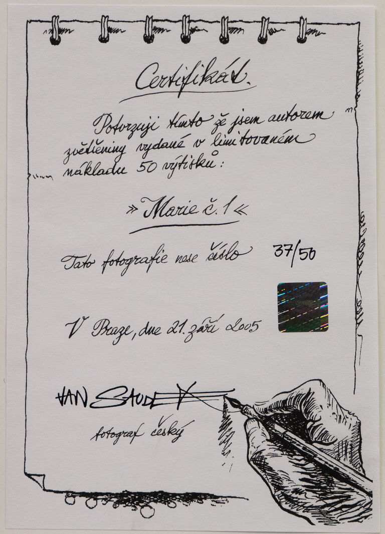  / Kniha Saudek - limitované vydání monografie s fotografií Marie č. 1 / Jan Saudek