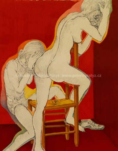  / Z cyklu Markýz de Sade (Without Hope) / Salvador Dalí