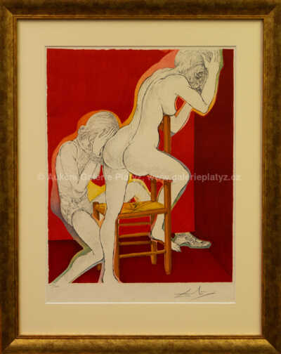 Salvador Dalí - Z cyklu Markýz de Sade (Without Hope)