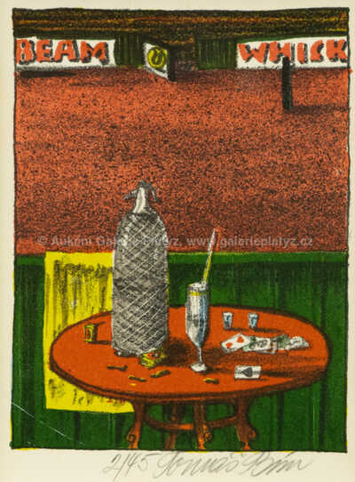  / Na tenisu - konvolut 11 ks litografií / Tomáš Bím