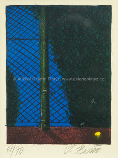  / Na tenisu - konvolut 11 ks litografií / Tomáš Bím