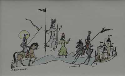  / Středověký výjev / Albert Schamoni