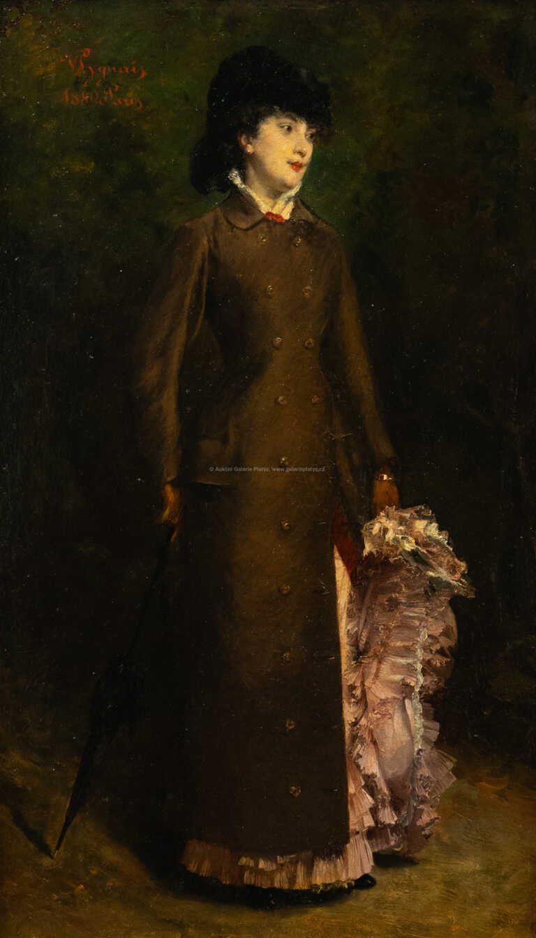  / Dáma s parapletem / Vojtěch Hynais