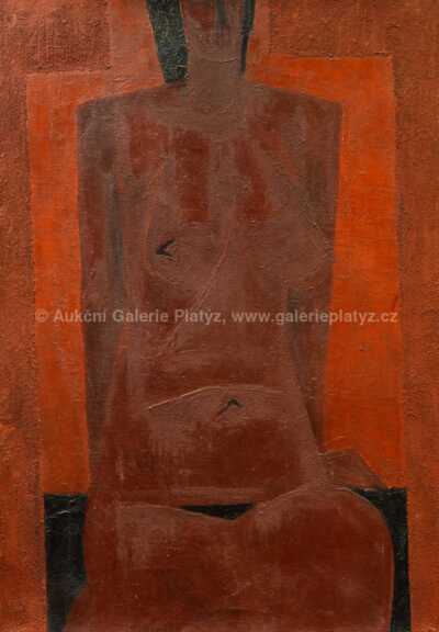  / Červený akt / Václav Pokorný