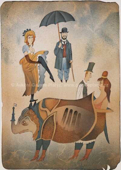  / Přistání Toulouse Lautreca v Moulin Rouge / Adolf Born