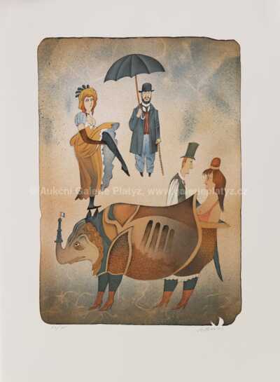  / Přistání Toulouse Lautreca v Moulin Rouge / Adolf Born