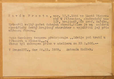  / Závěj pod tratí u Vítanova / František Kaván