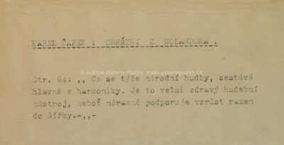  / Harmonikář / Karel Čapek