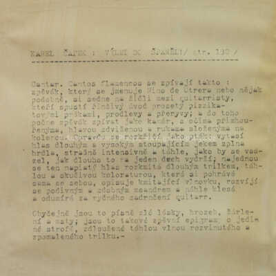  / Cantos flamencos / Karel Čapek