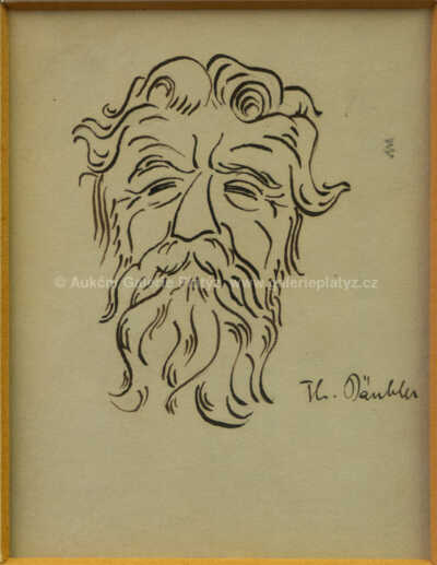  / Portréty přátel - konvolut pěti kusů / Karel Čapek