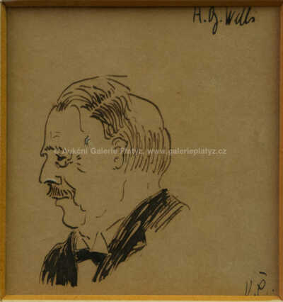  / Portréty přátel - konvolut pěti kusů / Karel Čapek