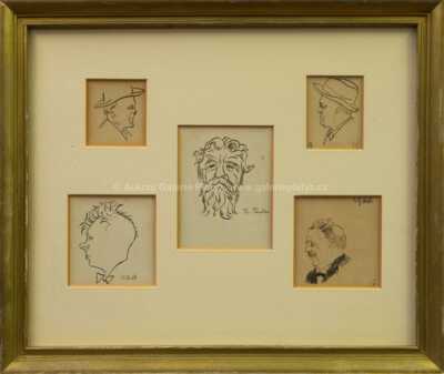 Karel Čapek - Portréty přátel - konvolut pěti kusů