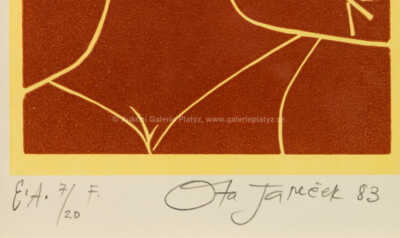  / Dívka s ptáčkem / Ota Janeček