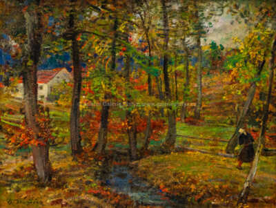  / Lávka přes potok / Oldřich Blažíček