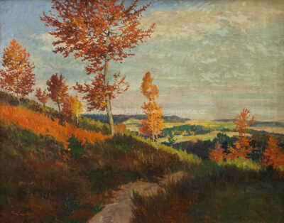  / Podzimní krajina / Gustav  Porš
