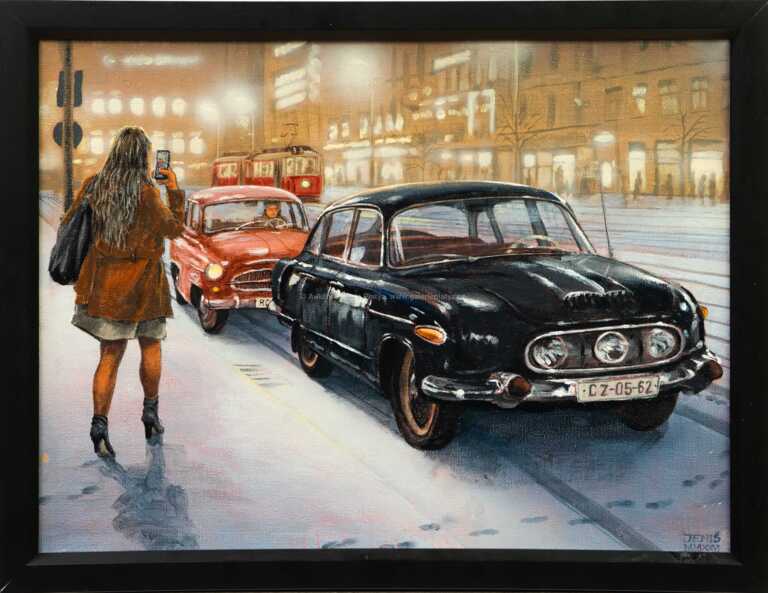 Vladimír Jeniš - Sen o staré Praze (Václavské nám., 50. léta)