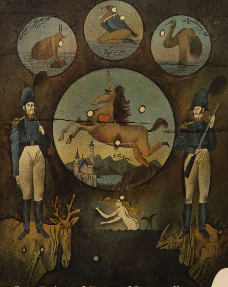  / Vojáci a kůň / Adolf Born