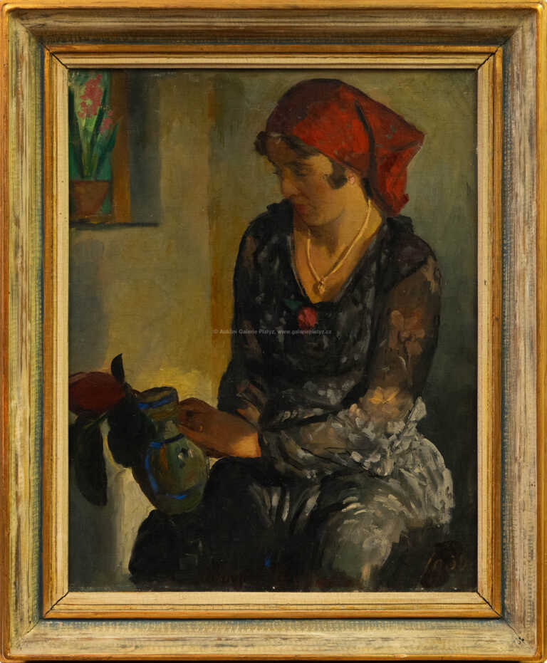 Jakub Obrovský - Žena s džbánkem