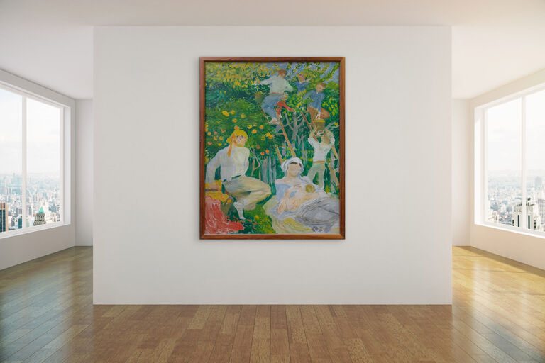  / Česání pomerančů na Sicílii - skica / Jakub Obrovský